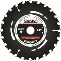 Kreator Disco de sierra circular para sierra de inglete, 150 x 20 x 2 mm, para madera, incluye anillos reductores. Fresa para ranuras. Diámetro: 150 mm