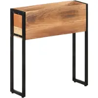 vidaXL Macetas de madera maciza de acacia, 60x20x68 cm ()