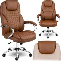 Sofotel Silla de oficina Batory, color marrón - modelo 240803