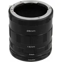Fotodiox Juego de tubos de extensión macro para cámaras réflex Nikon de montura F para fotografía de primeros planos extremos
