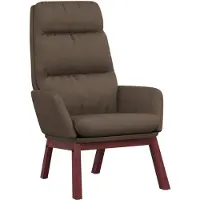 Syfax Sillón de relax de tela gris taupe