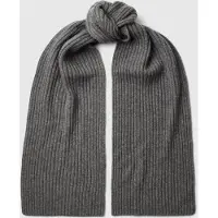 Selected Mezcla De Cachemira Bufanda Hombres Gris ONE SIZE