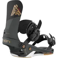 Union - Fijaciones snowboard - Atlas Pro Black de Nylon - Talla 43,5-46 - Negro