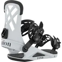 Union - Fijaciones snowboard - Rosa Light Grey de Nylon - Talla 41-43 - Gris