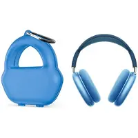 Lux-Case Estuche portátil único para los Airpods Max - Azul