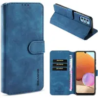 Lux-Case DG.MING Funda Retro Samsung Galaxy A32 - Azul