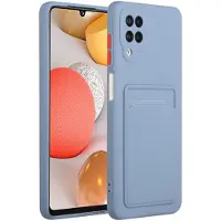 Lux-Case Funda portatarjetas para Samsung Galaxy A12 5G - Azul
