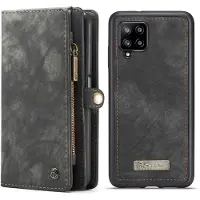 Lux-Case Cartera con cremallera CaseMe Samsung Galaxy A12 5G - Negro
