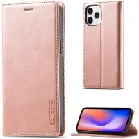Lux-Case Funda abatible LC.IMEEKE iPhone 13 Pro Max - Oro Rosa