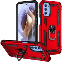 Lux-Case Funda Ring Guard - Motorola Moto G41 / Moto G31 - Rojo