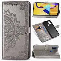 Lux-Case Funda abatible Mandala Samsung Galaxy M30s - Gris