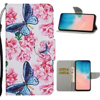 Lux-Case Funda abatible Wonderland Samsung Galaxy S20 Ultra - Mariposa Y Flor
