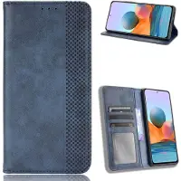 Lux-Case Funda de piel Bofink Vintage Xiaomi Redmi Note 10 Pro / Pro Max - Azul