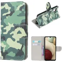 Lux-Case Funda abatible Wonderland Samsung Galaxy A12 5G - Camuflaje