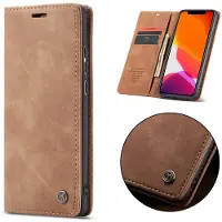 Lux-Case Funda CaseMe Vintage para iPhone 11 Pro Max - Marrón