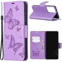 Lux-Case Funda abatible Butterfly Samsung Galaxy S21 Ultra - Morado