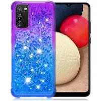 Lux-Case Funda Princess Samsung Galaxy A02s - Morado / Azul Oscuro