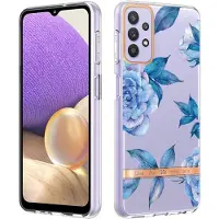 Lux-Case Funda blanda superfina y duradera para Samsung Galaxy A23 - Blue Peony