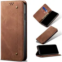 Lux-Case Funda Jeans Samsung Galaxy M30s Flip - Café