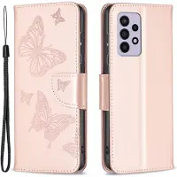 Lux-Case Funda abatible Butterfly Samsung Galaxy A33 5G - Oro Rosa