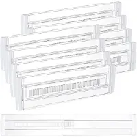 Merkloos Solidchoice - Paquete de 8 separadores ajustables para cajones, fabricados en plástico transparente