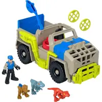 Imaginext Camión De Transporte De Dinosaurios Y Set De Figuras