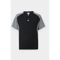 Nike Camiseta 'AIR WING' gris / negro