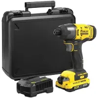 Stanley Atornillador de impacto de 165 Nm, 18 V, 2800 RPM, 3100 golpes/min, con LED, serie V20, FATMAX, modelo SFMCF800D1K-QW
