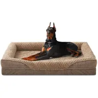 Merkloos Cama ortopédica para perros, con espuma viscoelástica, lavable