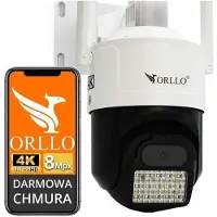 ORLLO Cámara IP Z17 Ultra 4K rotativa con conexión GSM y ranura para tarjeta SIM