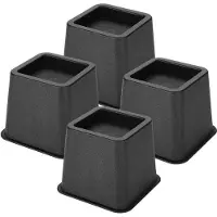 Merkloos Solidchoice - Elevadores para camas - Elevadores de muebles ajustables para crear espacio de almacenamiento adicional