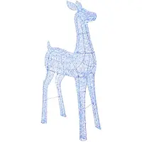 vidaXL Lámpara decorativa navideña con motivos de reno, LED, modelo LOVIISA, 900 LEDs, color azul