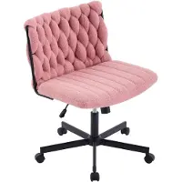 StarTech.com Silla "Criss-Cross" - Silla de oficina - Ergonómica - Regulable en altura - Giratoria 360° - Acolchada - Con reposabrazos - Rosa