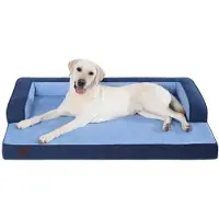 Merkloos Elzusha - Cama ortopédica para mascotas con funda removible, 104 x 68 x 17 cm