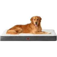 Merkloos Elzusha - Cama ortopédica para perros de gran tamaño, modelo XL, con cojín suave y lavable