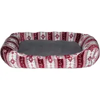 Merkloos Juego de 2 camas para perros con estampado de estilo tirolés, de 62 x 50 x 17 cm