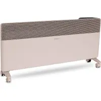 Vonroc Radiador eléctrico textil 2500W - inverter - 30m² | WiFi - beige