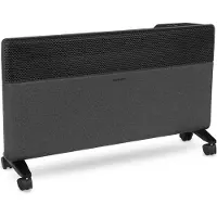 Vonroc Radiador eléctrico textil 2000W - inverter - 24m² | WiFi - negro
