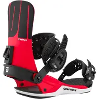 Union - Fijaciones snowboard - Contact Red de Aluminio - Talla 43,5-46 - Rojo
