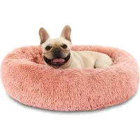 Dripio Cama para perros tipo donut, de 70 cm, lavable, antideslizante, para gatos y perros