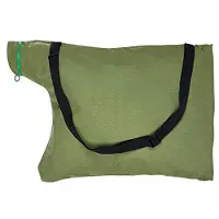 Merkloos Bolsa de recogida de hojas para soplador - Verde - 1 unidad - Cremallera, salida de vaciado inferior