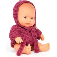 Miniland Muñeco Bebé Niño Europeo Vestido 21 Cm