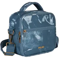 Milan Bolsa para el almuerzo de la serie Lava, con 3 compartimentos de 3.5 litros, color azul. Para niños, talla única