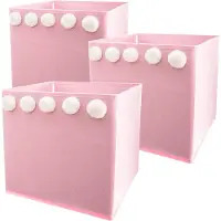 Wellhome Caja De Almacenamiento Pompoms 3 Unidades