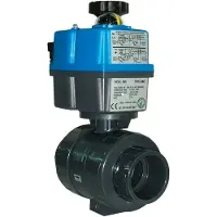 Cepex Válvula De Bola Industrial De Pvc-u De 31422 Ø25 Con Accionamiento Eléctrico De Ptfe-epdm Ac/dc 80-240v