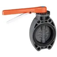 Cepex Válvulas De Mariposa De Pvc-u Ø200-225 Serie Std Con Juntas Tóricas De Epdm Y Eje Cincado Acero