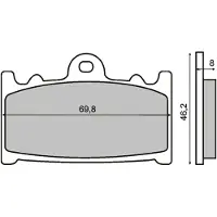 RMS Beauty Pastillas De Freno Sinterizadas Suzuki Cobra 250cc 225101153