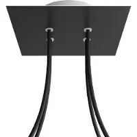 Creative Cables Kroq204f103 Kit De Rosa Cuadrada Mate Negro Rose-one