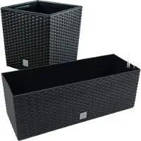 Wellhome Juego Juego Rato: Macero En Chocolate Y Jardín Rectangular 64l 17l