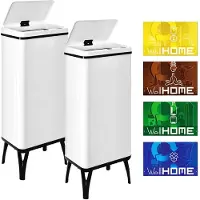 Wellhome Botes De Basura Inteligentes 60l 2 Unidades